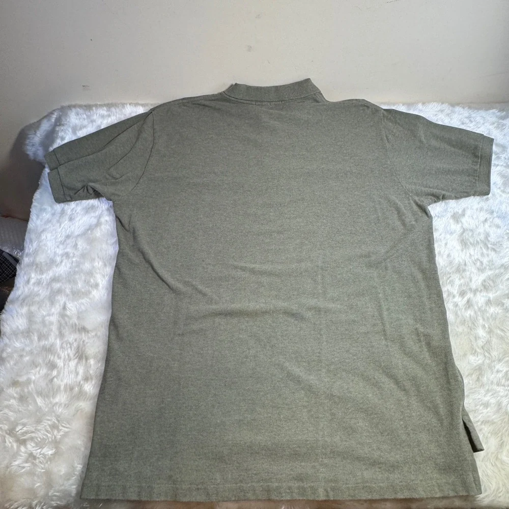 Polo Ralph Lauren Mens XXL Heathered Olive Green‎ Cotton Pique Short Sleeve Polo